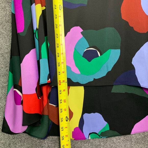 Kate Spade Floral Collage Wrap Skirt Long - Size 16 Multicolor - Picture 6 of 9